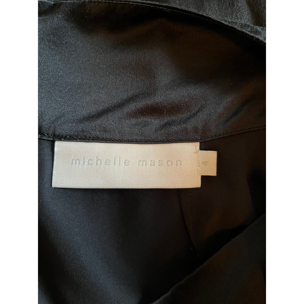Michelle Mason 100% Silk Black Pants - Picture 5 of 10